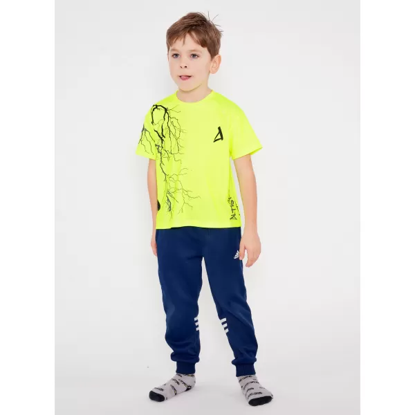  Gyermek prémium funkcionális póló ALTISPORT VOJ/ALK004TR01 NEON SÁRGA 