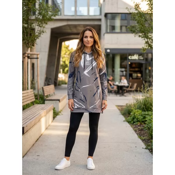  Prémium női funkcionális hosszabbított pulóver ALTISPORT VOJ/ALW049MI03 SZÜRKE 