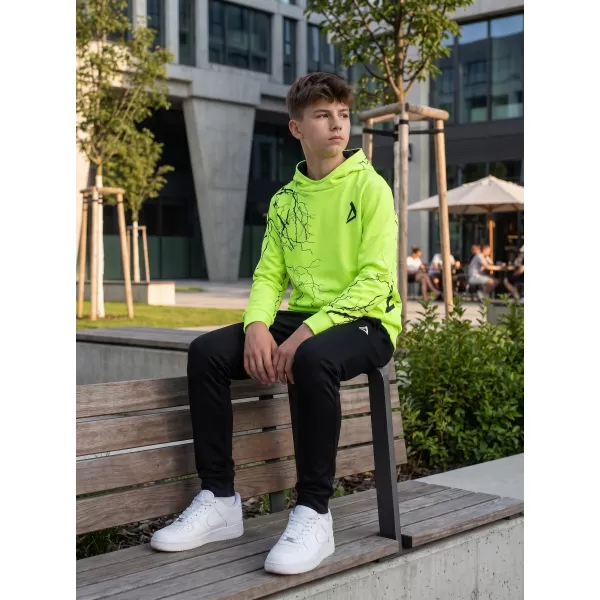  Gyermek prémium funkcionális pulóver ALTISPORT VOJ/ALK004MI01 NEON SÁRGA 
