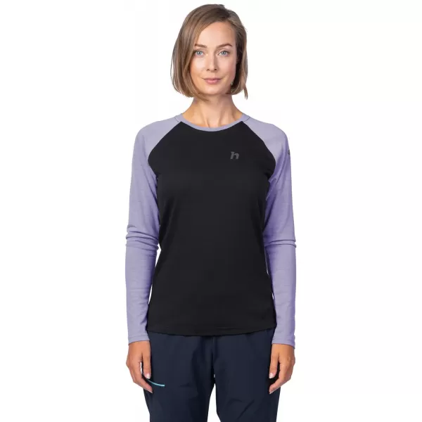  Hosszú ujjú női póló HANNAH LESLIE L/S ANTRACIT/WISTERIA 