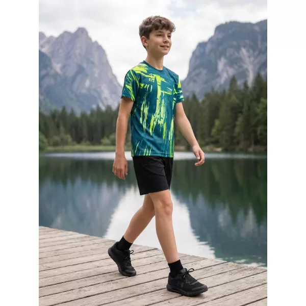  Gyermek prémium funkcionális póló ALTISPORT VOJ/ALK010TR01 KEROZIN/SÁRGA 