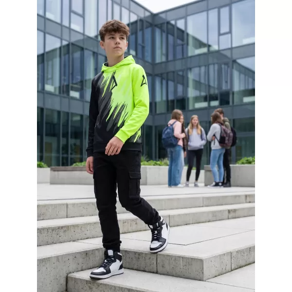  Gyermek prémium funkcionális pulóver ALTISPORT VOJ/ALK006MI01 FEKETE ÉS SÁRGA 