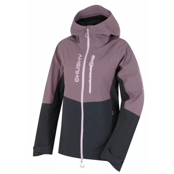 Női keménykabát HUSKY NICCO L LILA/SZÜRKE 