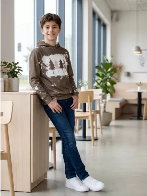 Gyermek prémium funkcionális pulóver ALTISPORT VOJ/ALKVN4MI01 BÉZS