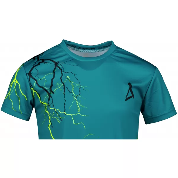  Gyermek prémium funkcionális póló ALTISPORT VOJ/ALK004TR01 KEROZIN/SÁRGA 