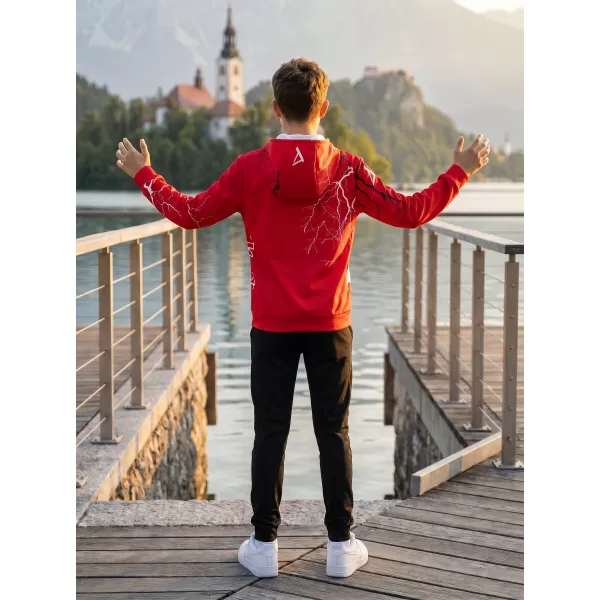  Gyermek prémium funkcionális pulóver ALTISPORT VOJ/ALK004MI01 PIROS 
