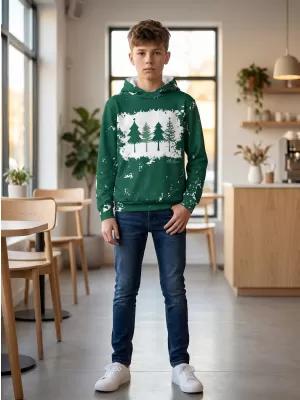 Gyermek prémium funkcionális pulóver ALTISPORT VOJ/ALKVN4MI01 ZÖLD