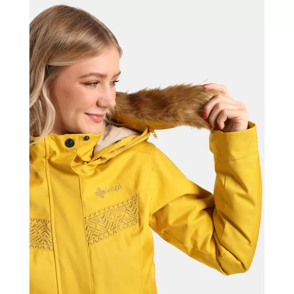  Női télikabát KILPI PERU-W WL0132KI ARANYSÁRGA 
