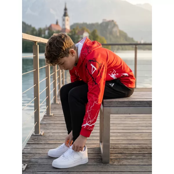  Gyermek prémium funkcionális pulóver ALTISPORT VOJ/ALK004MI01 PIROS 