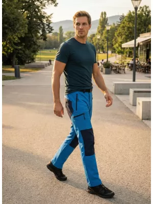 Férfi nadrág ALTISPORT NoPrint NP/ALM6021NJ FÉNYES KÉK/TENGERSZÍN