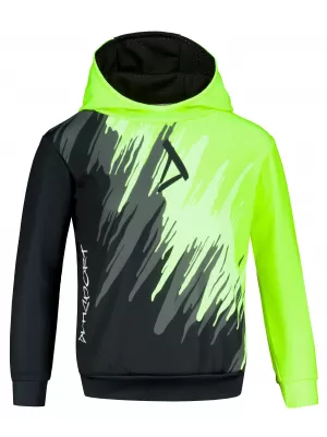 Gyermek prémium funkcionális pulóver ALTISPORT VOJ/ALK006MI01 FEKETE ÉS SÁRGA