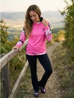 Prémium funkcionális női pulóver ALTISPORT VOJ/ALW039MI01 FLUO RÓZSASZÍN