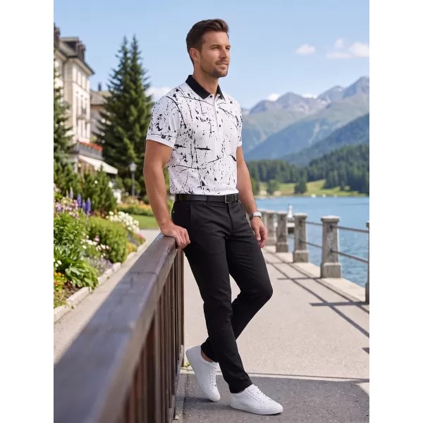  Funkcionális férfi póló prémium gallérral ALTISPORT VOJ/ALM034TR05 FEHÉR 