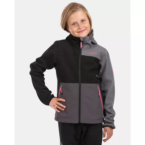  Lányos softshell kabát KILPI RAVIA-J WJ0113KI FEKETE 