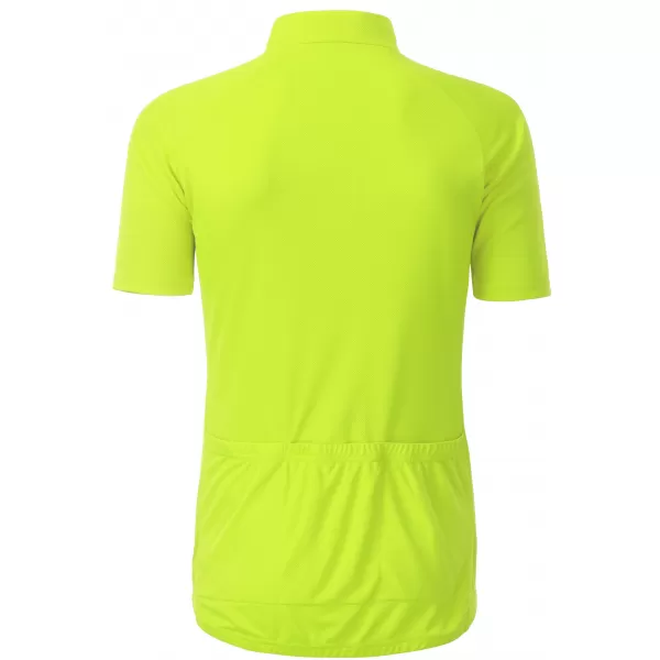  Férfi kerékpáros mez ALTISPORT NoPrint NP/ALM215NJ ÉLÉNK SÁRGA 