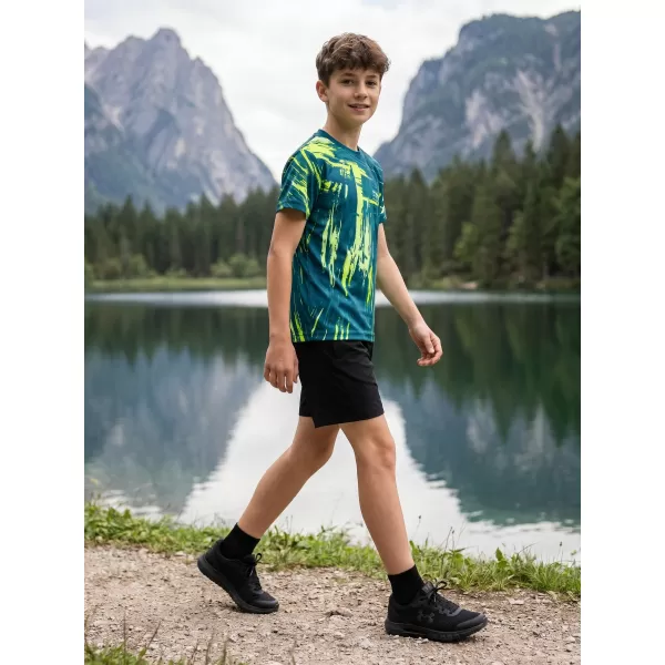  Gyermek prémium funkcionális póló ALTISPORT VOJ/ALK010TR01 KEROZIN/SÁRGA 
