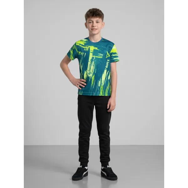  Gyermek prémium funkcionális póló ALTISPORT VOJ/ALK010TR01 KEROZIN/SÁRGA 