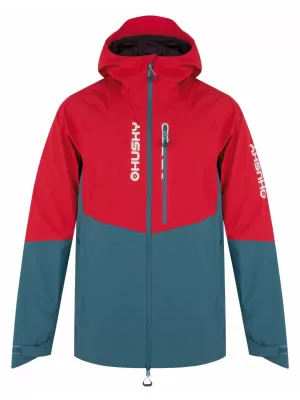 Férfi keménykabát HUSKY NICCO M PIROS/TÜRKIZ