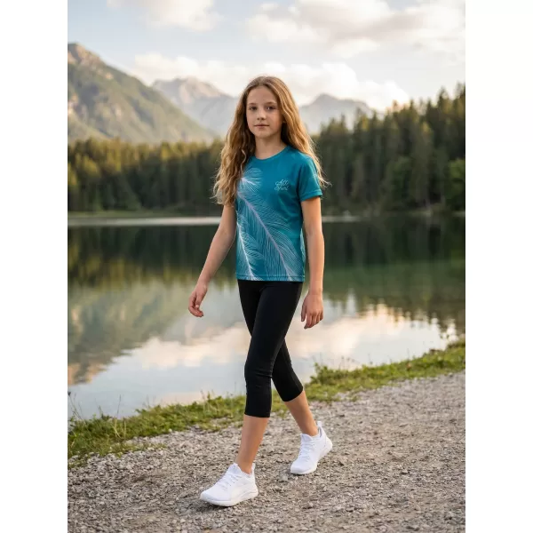  Gyermek prémium funkcionális póló ALTISPORT VOJ/ALK001TR01 SMARAGD/SZÜRKE 