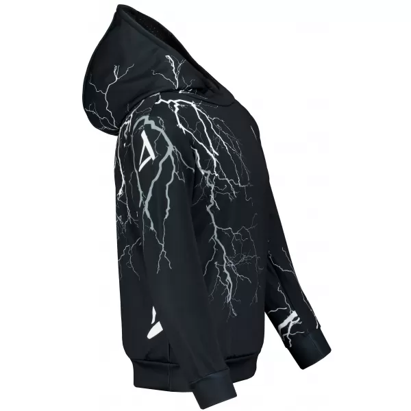  Gyermek prémium funkcionális pulóver ALTISPORT VOJ/ALK004MI01 FEKETE-FEHÉR 
