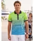 Funkcionális férfi póló prémium gallérral ALTISPORT VOJ/ALM031TR05 NEON SÁRGA/KEROZIN