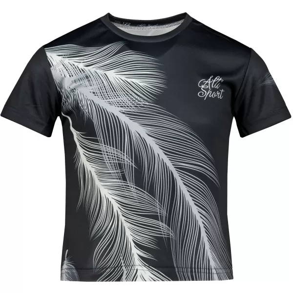  Gyermek prémium funkcionális póló ALTISPORT VOJ/ALK001TR01 FEKETE/SZÜRKE 