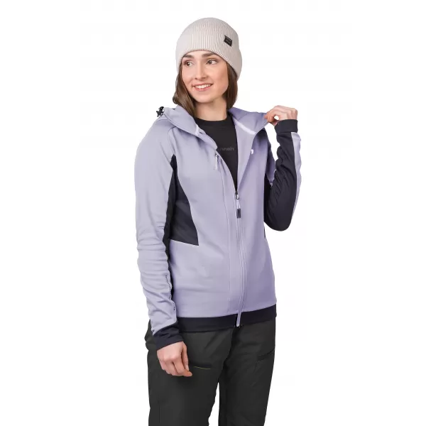  Női pulóver HANNAH NELA HOODY LEVENDULA AURA/ANTRACIT 