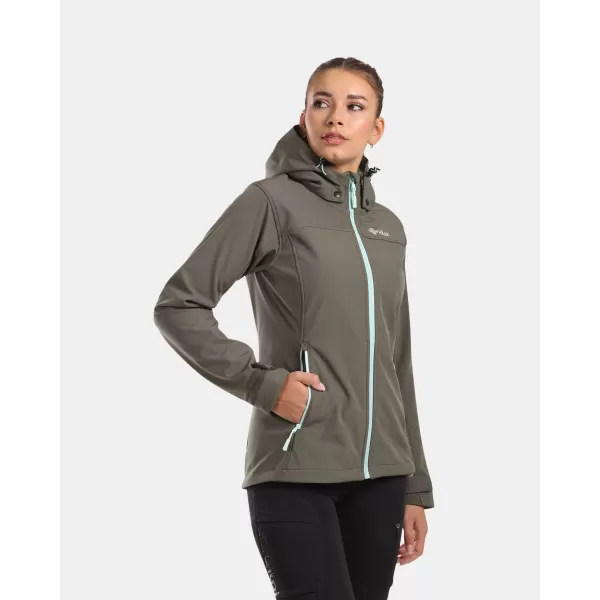  Női softshell kabát KILPI RAVIA-W WL0129KI SÖTÉTZÖLD 