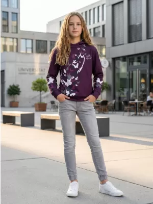 Gyermek prémium funkcionális pulóver ALTISPORT VOJ/ALK022MI01 LILA