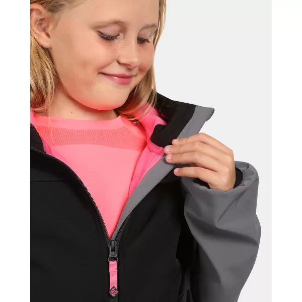  Lányos softshell kabát KILPI RAVIA-J WJ0113KI FEKETE 