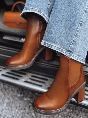 Hölgyek DSTREET STYLOBOOT KARAMELLA