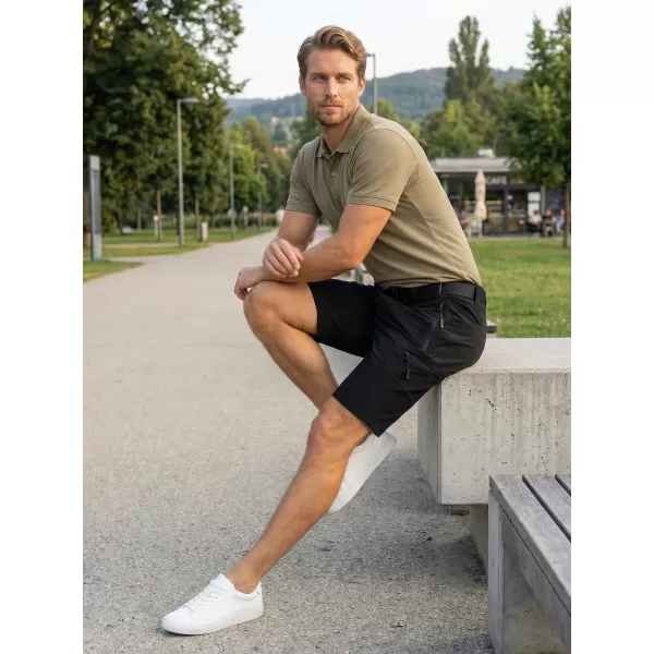  Férfi rövidnadrág ALTISPORT NoPrint NP/ALM4021NJ FEKETE 