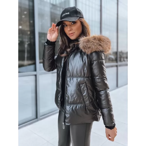  Női kabát DSTREET SPARKLE TY3953 FEKETE 