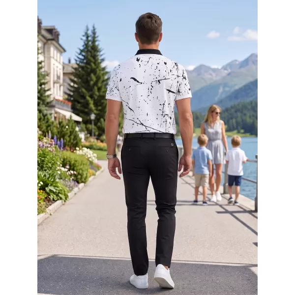  Funkcionális férfi póló prémium gallérral ALTISPORT VOJ/ALM034TR05 FEHÉR 