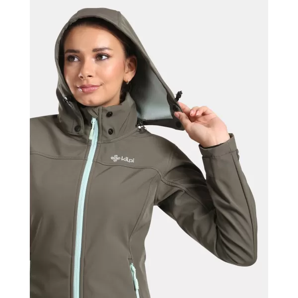  Női softshell kabát KILPI RAVIA-W WL0129KI SÖTÉTZÖLD 