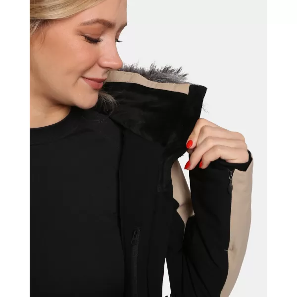  Női sídzseki KILPI CLAIR-W WL0107KI BÉZS 