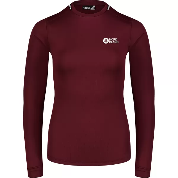  Női termikus póló NORDBLANC LIGHTWEIGHT NBBLD7974 BURGUNDIA 