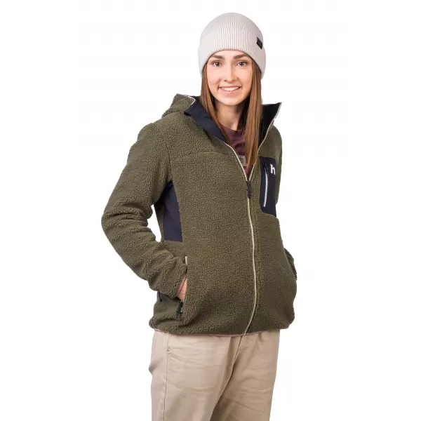  Női pulóver HANNAH KOALA HOODY BOROSTYÁN ZÖLD/ANTRACIT 