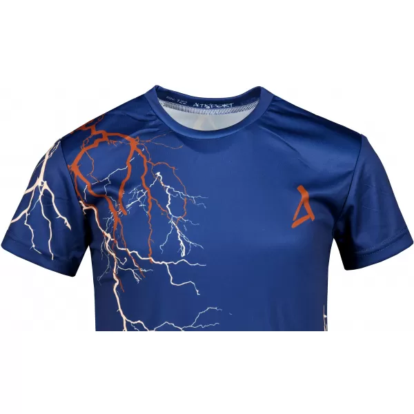  Gyermek prémium funkcionális póló ALTISPORT VOJ/ALK004TR01 SÖTÉTKÉK/BARNA 