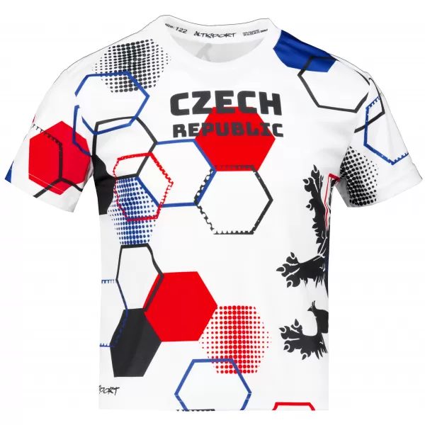 Gyermek prémium funkcionális póló ALTISPORT VOJ/ALK036TR01 FEHÉR 