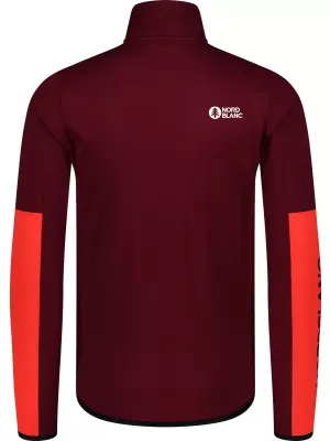 Férfi powerfleece pulóver NORDBLANC RIVER NBSFM8011 BURGUNDIA