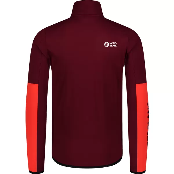  Férfi powerfleece pulóver NORDBLANC RIVER NBSFM8011 BURGUNDIA 