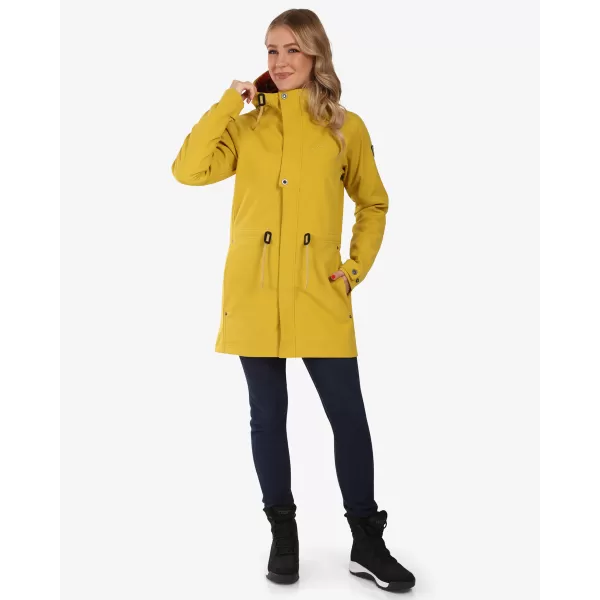  Női softshell kabát KILPI LASIKA-W WL0136KI ARANYSÁRGA 