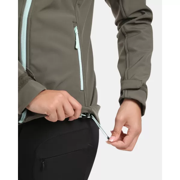  Női softshell kabát KILPI RAVIA-W WL0129KI SÖTÉTZÖLD 
