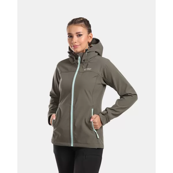 Női softshell kabát KILPI RAVIA-W WL0129KI SÖTÉTZÖLD 