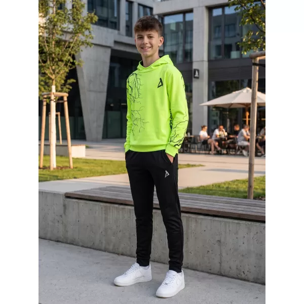  Gyermek prémium funkcionális pulóver ALTISPORT VOJ/ALK004MI01 NEON SÁRGA 