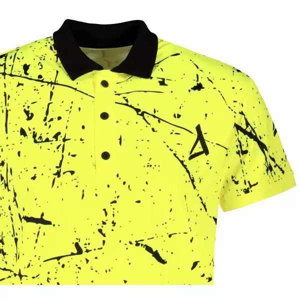  Funkcionális férfi póló prémium gallérral ALTISPORT VOJ/ALM034TR05 NEON SÁRGA 