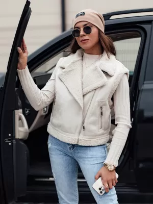Mellény DSTREET WOOLZIP TY4743 FEHÉR