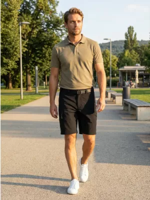 Férfi rövidnadrág ALTISPORT NoPrint NP/ALM4021NJ FEKETE