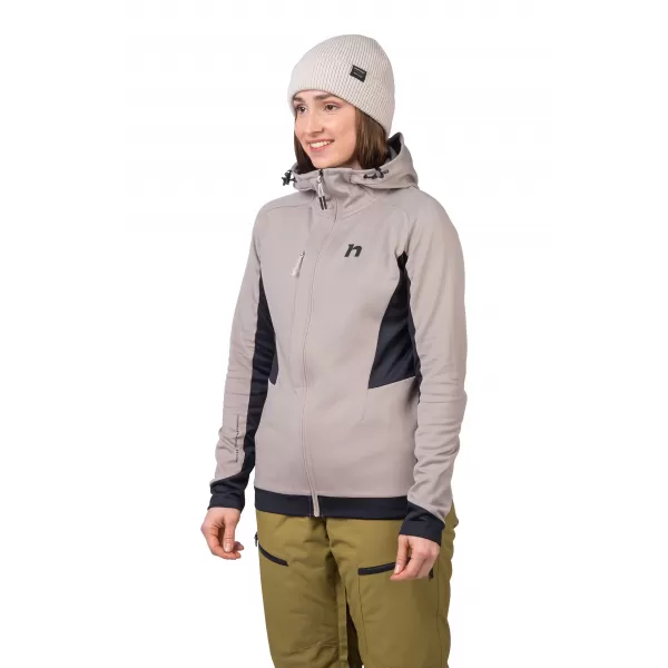  Női pulóver HANNAH NELA HOODY KECSKE/ANTRACIT 